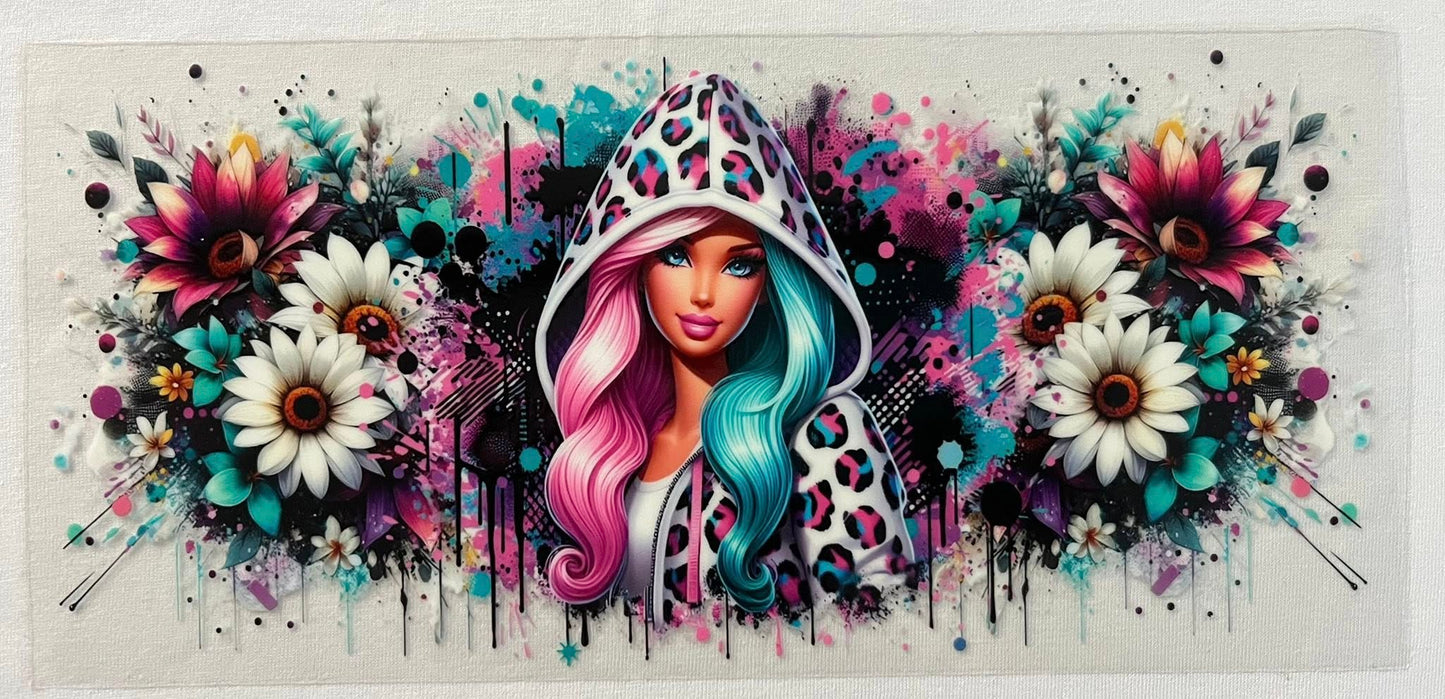 Barbie with flowers