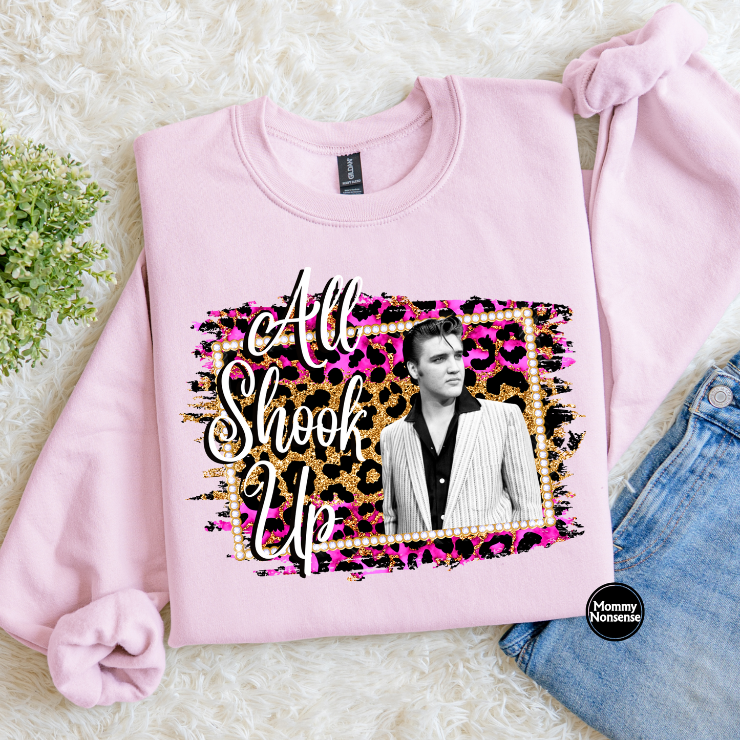 All Shook Up Elvis- DTF TRANSFER (L33) DTF Transfer