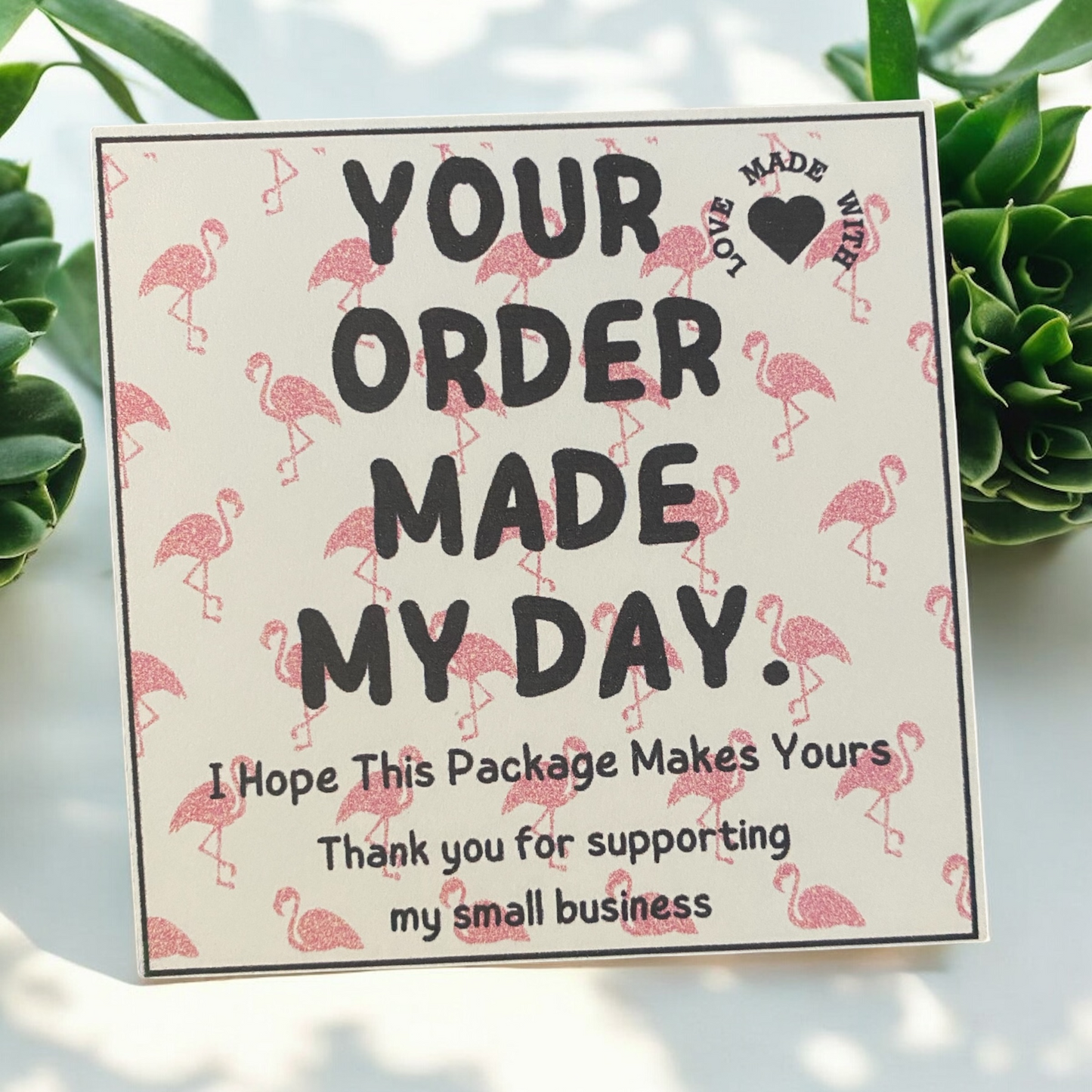 Flamingo Thank You Cards 18 pk