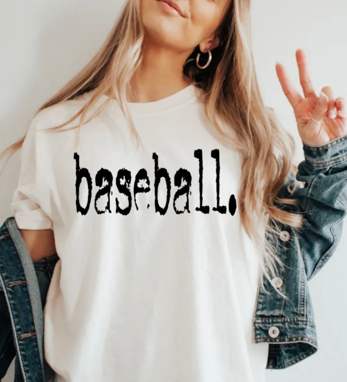 baseball- screen print transfer (L1) HOT PEEL