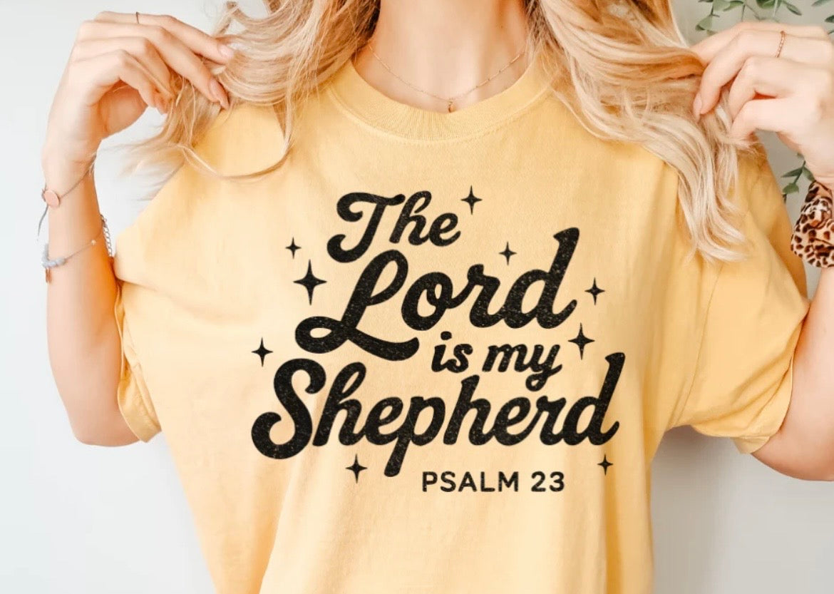 The Lord Is My Shepherd- screen print transfer (Q4) HOT PEEL