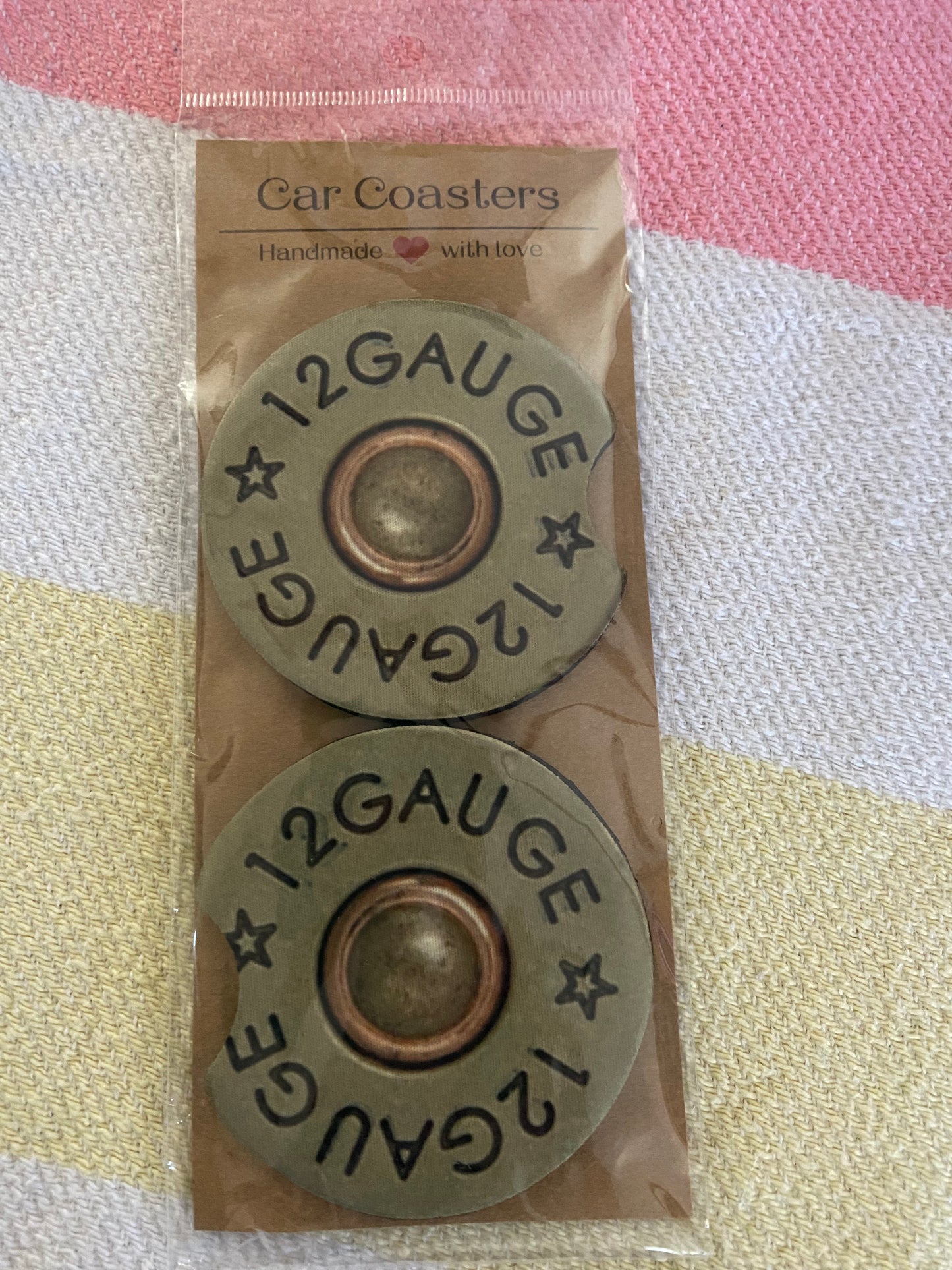 12 Guage - Neoprene Car Coasters