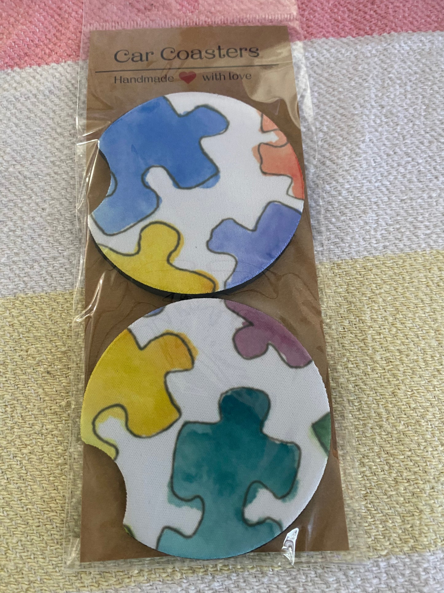 Autism - Neoprene Car Coasters