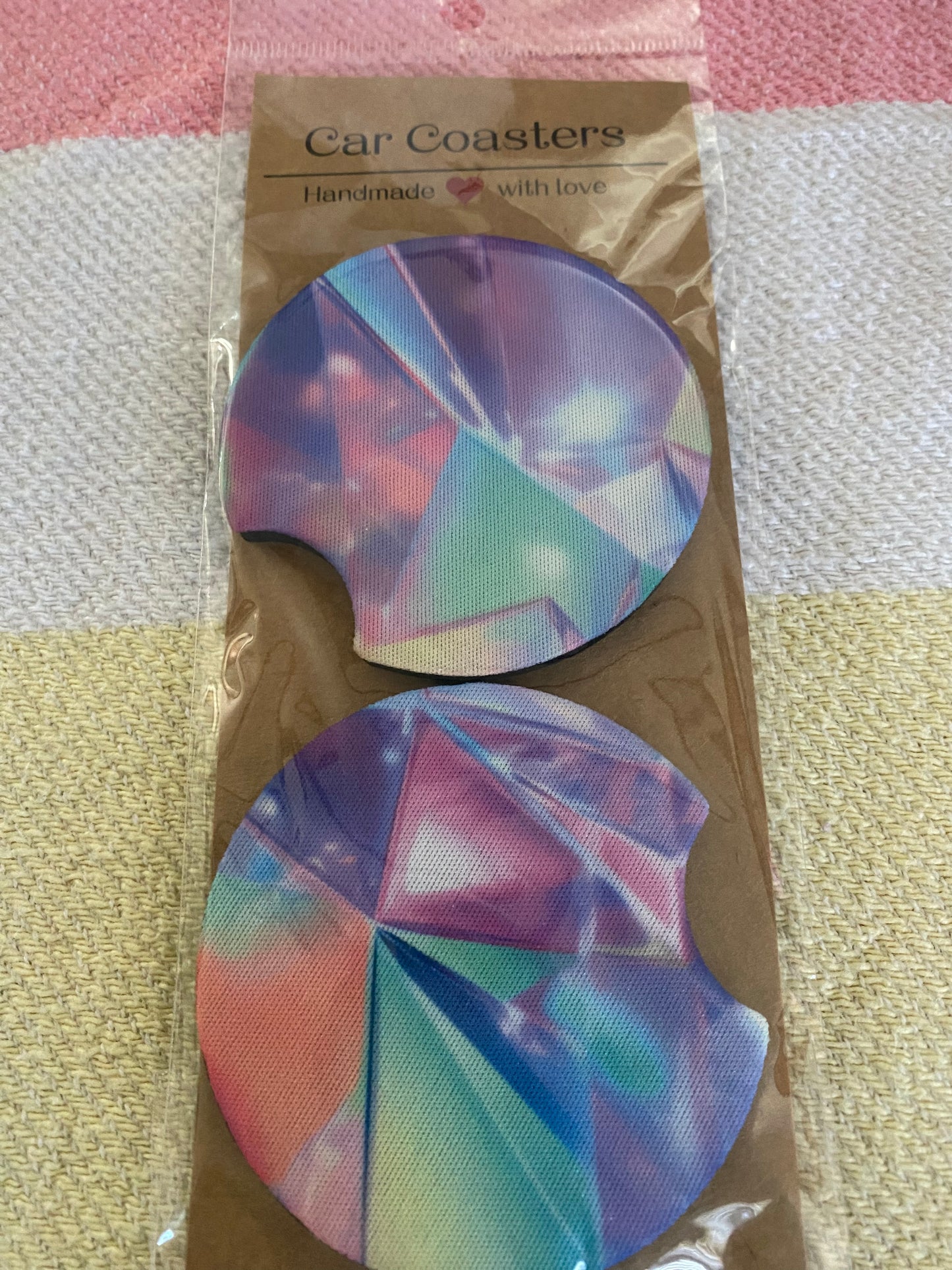 Diamonds - Neoprene Car Coasters