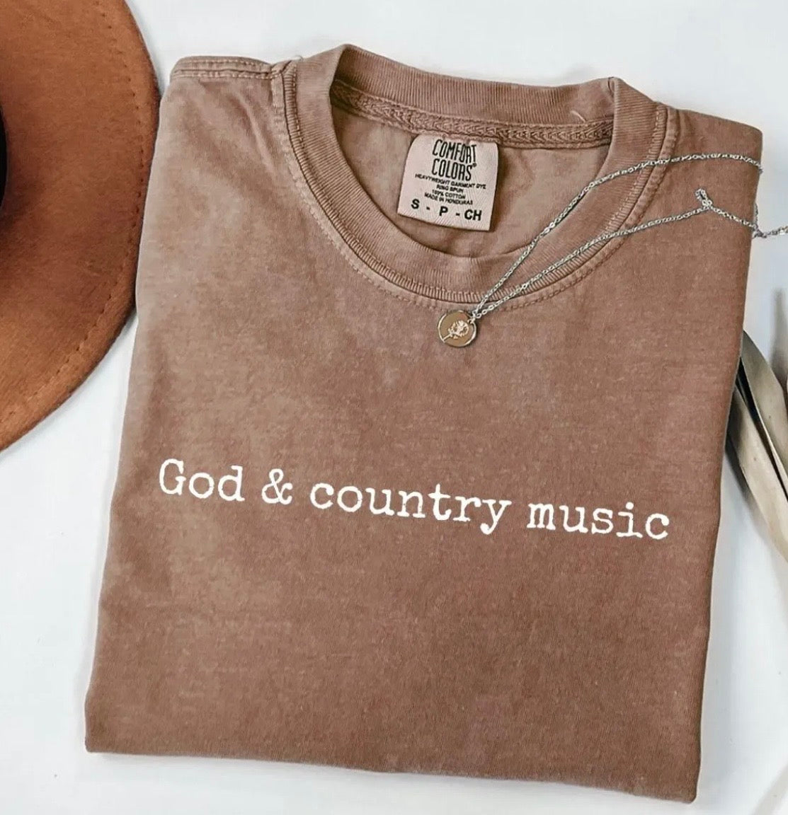 God and Country music - screen print transfer (S8) HOT PEEL