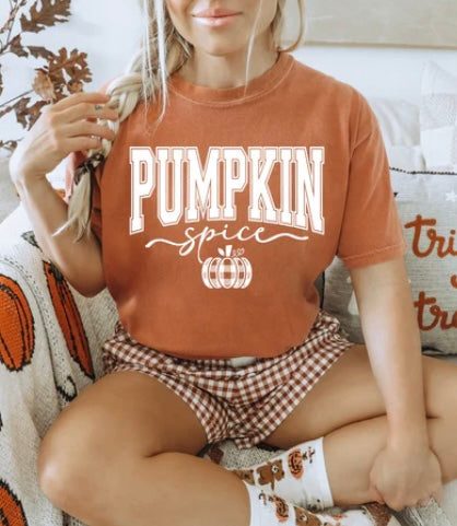 Pumpkin Spice - screen print transfer (B9) HOT PEEL