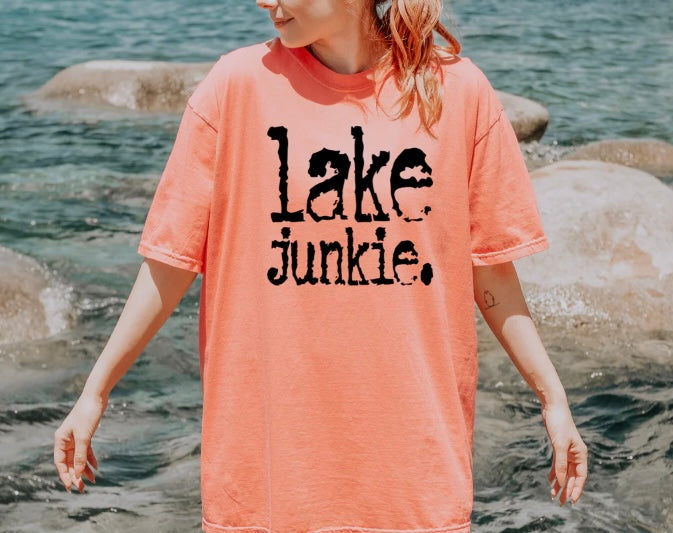 Lake Junkie- screen print transfer (F7) HOT PEEL