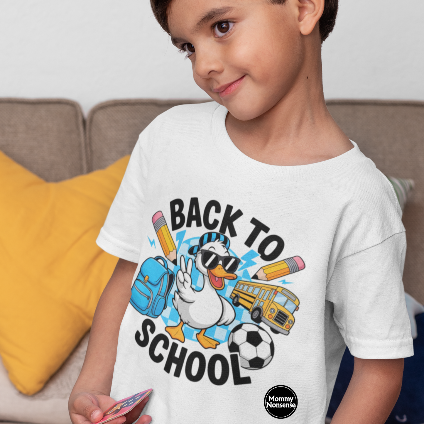 Back To School Boy Goose- DTF TRANSFER (Z37)