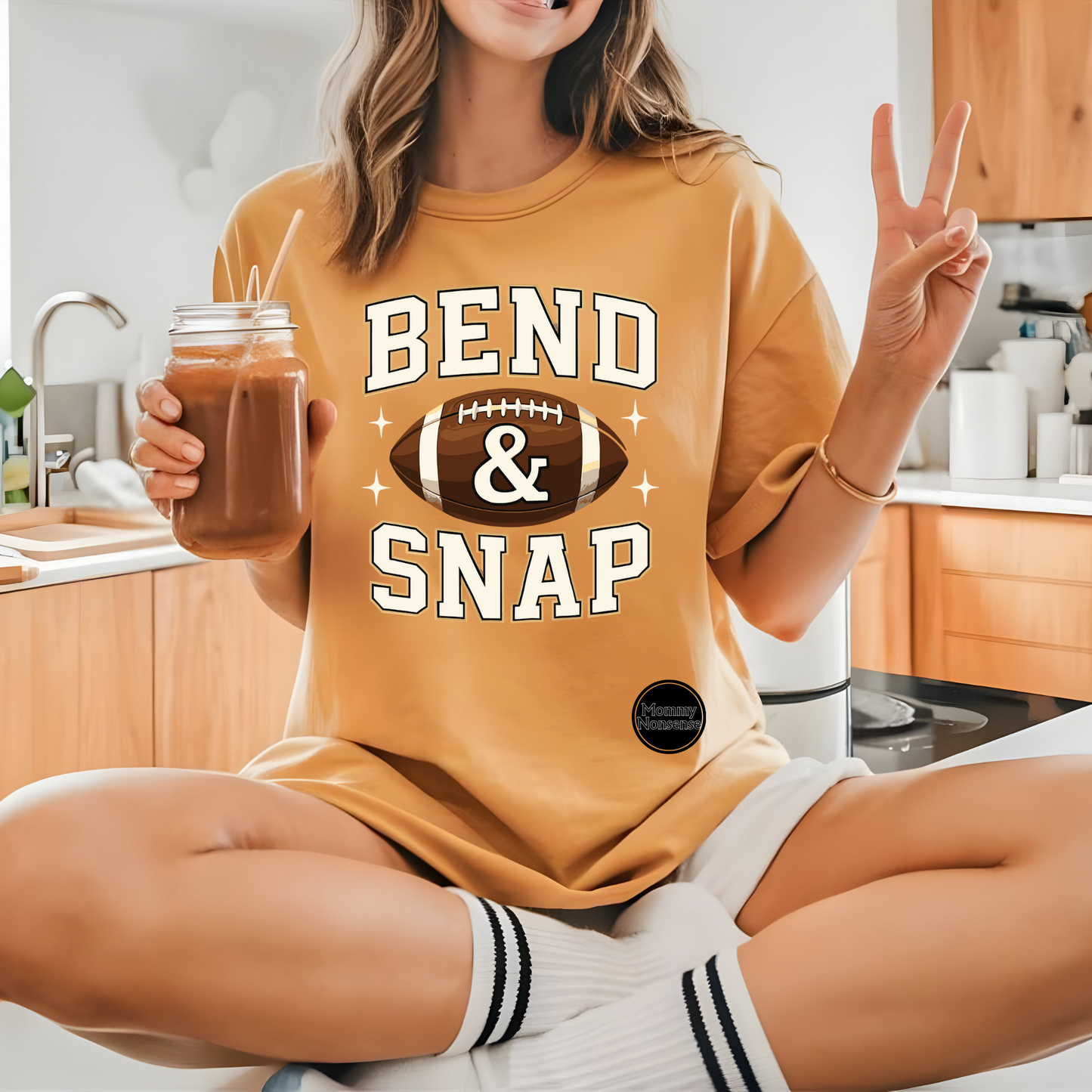 Bend And Snap Football -DTF TRANSFER (J26) DTF Transfer