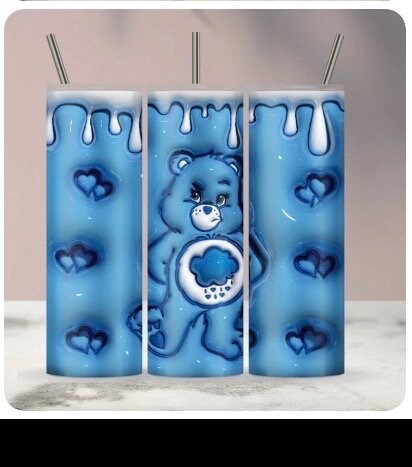 Blue Care Bear 20 oz Tumbler