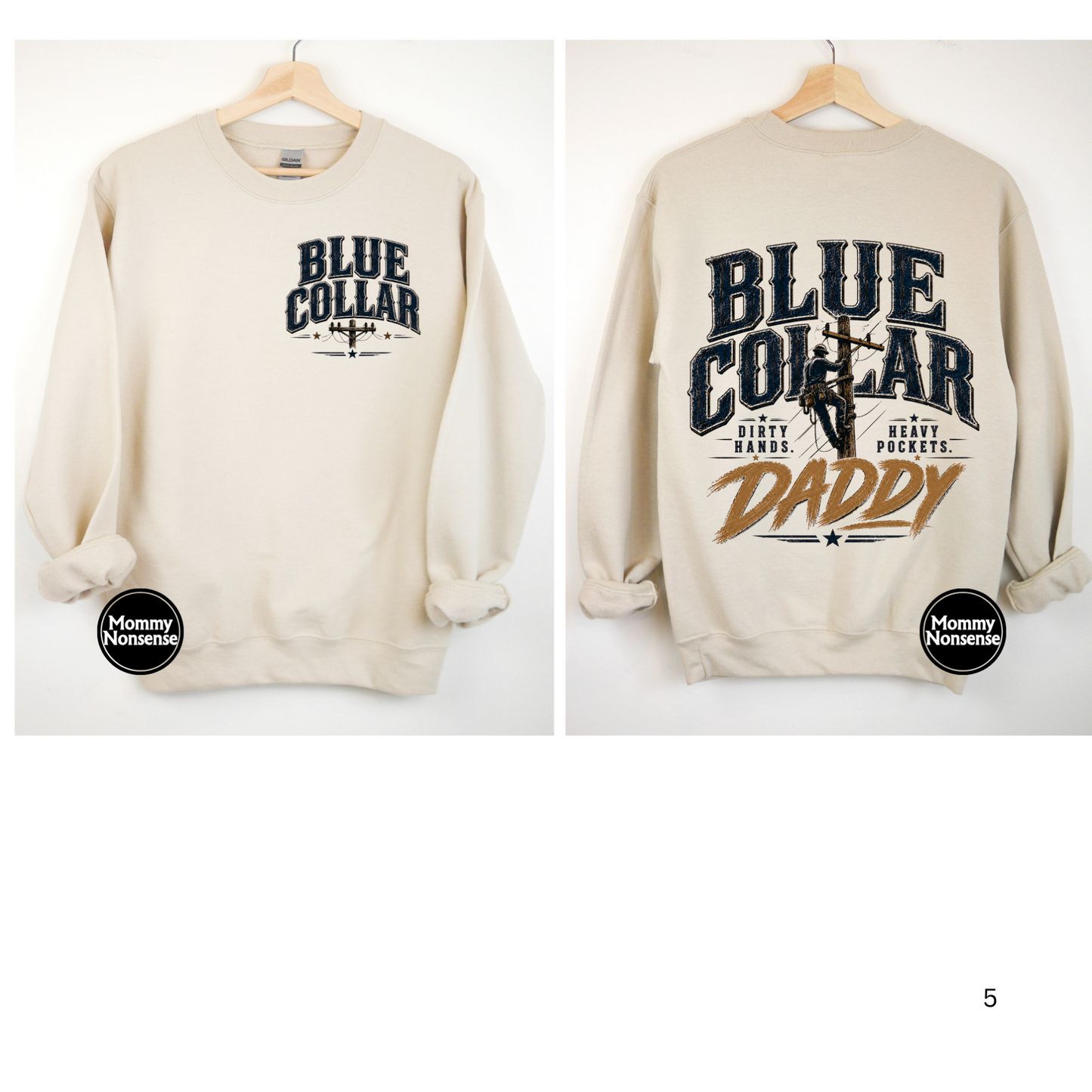 Blue Collar Daddy- DTF TRANSFER (L839) DTF Transfer