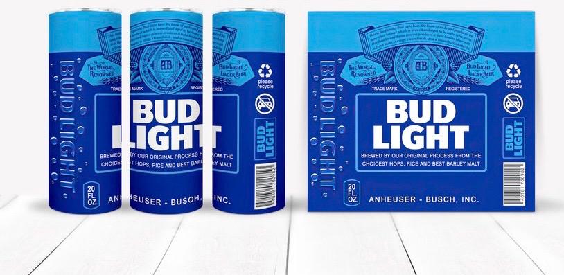 Bud Light 20 oz Tumbler