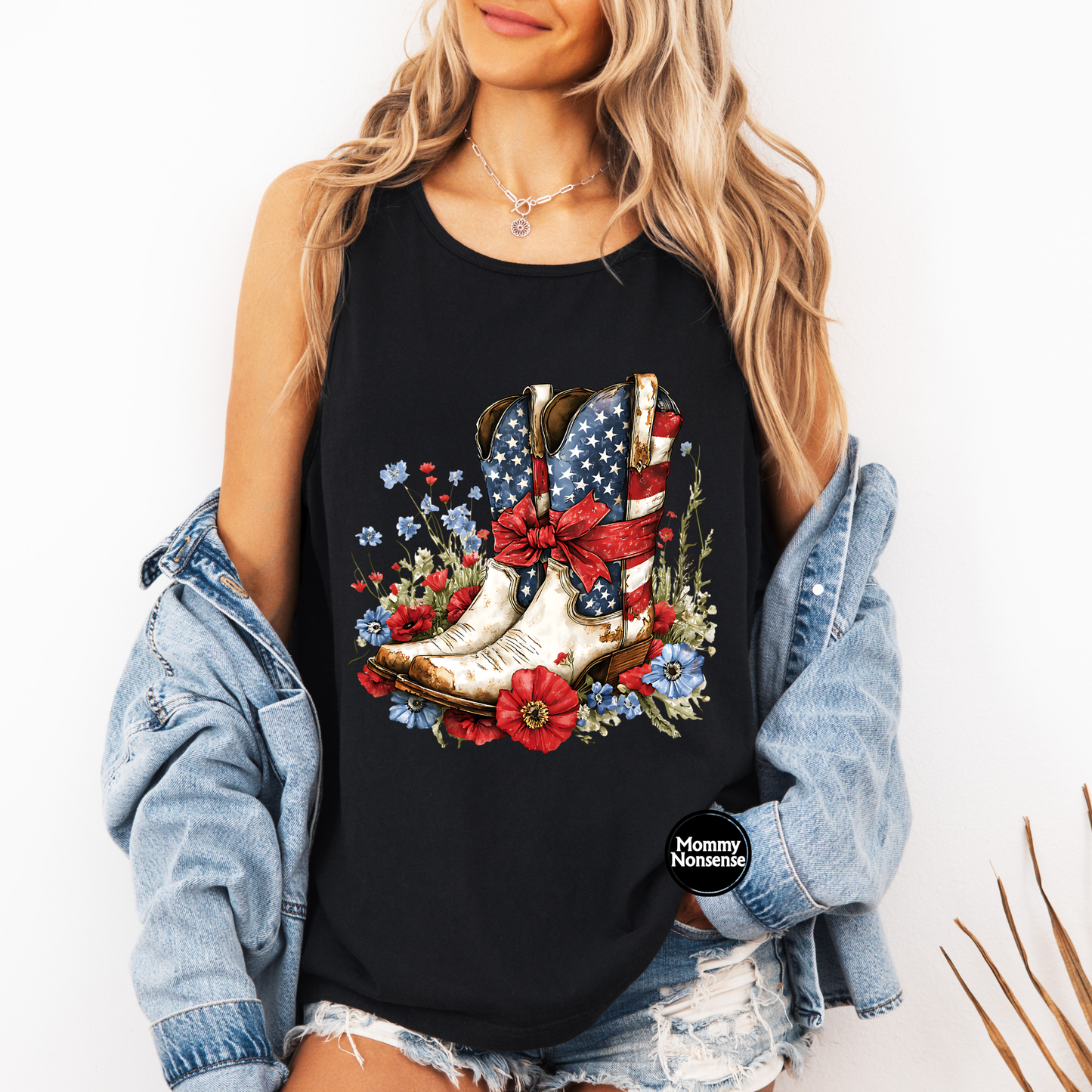 Cowgirl Merica Boots- DTF TRANSFER (L716) DTF Transfer