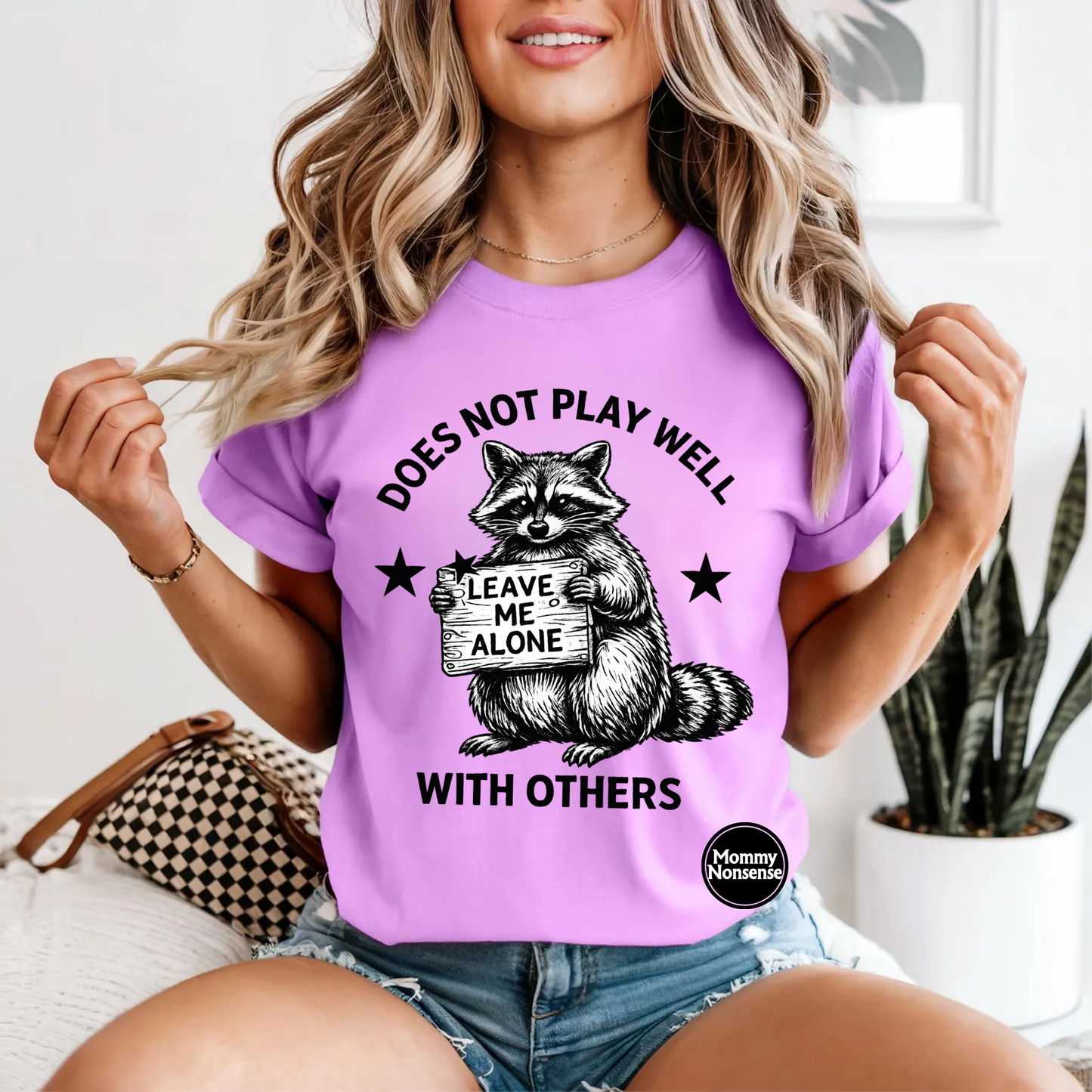 Does Not play Well With Others- DTF TRANSFER (L829) DTF Transfer