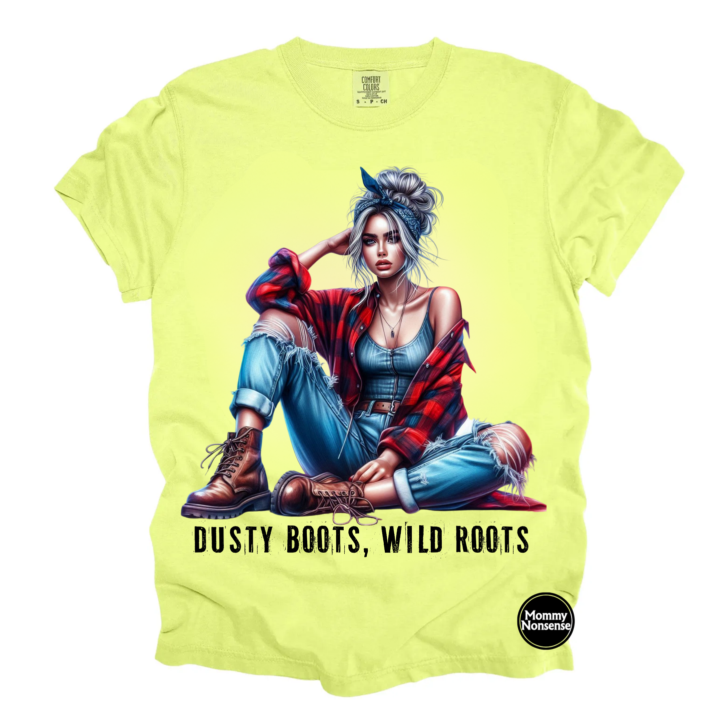 Dusty Boots Wild Roots- DTF TRANSFER (L539) DTF Transfer