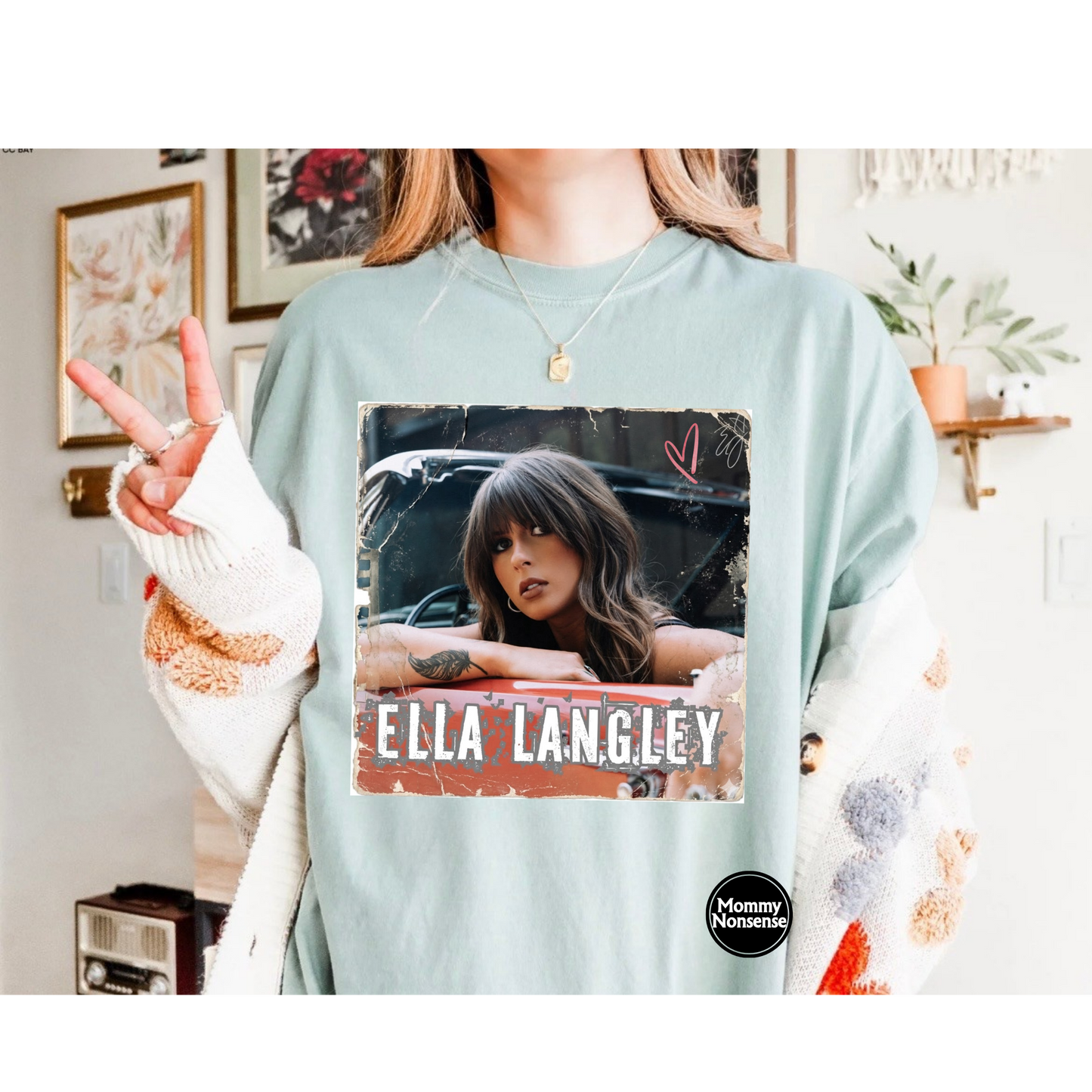 Ella L in car - DTF TRANSFER (L667) DTF Transfer