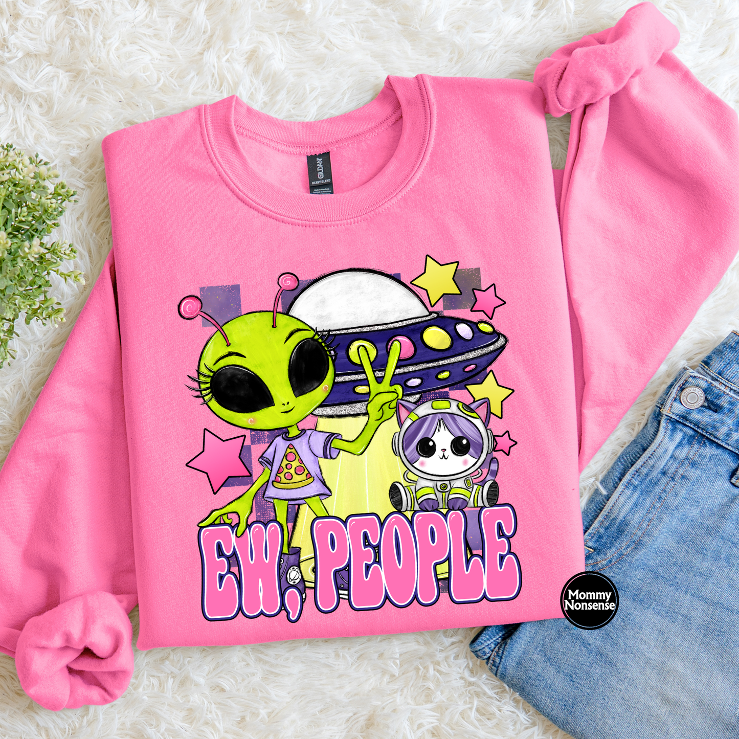 Eww People Alien- DTF TRANSFER (L291) DTF Transfer