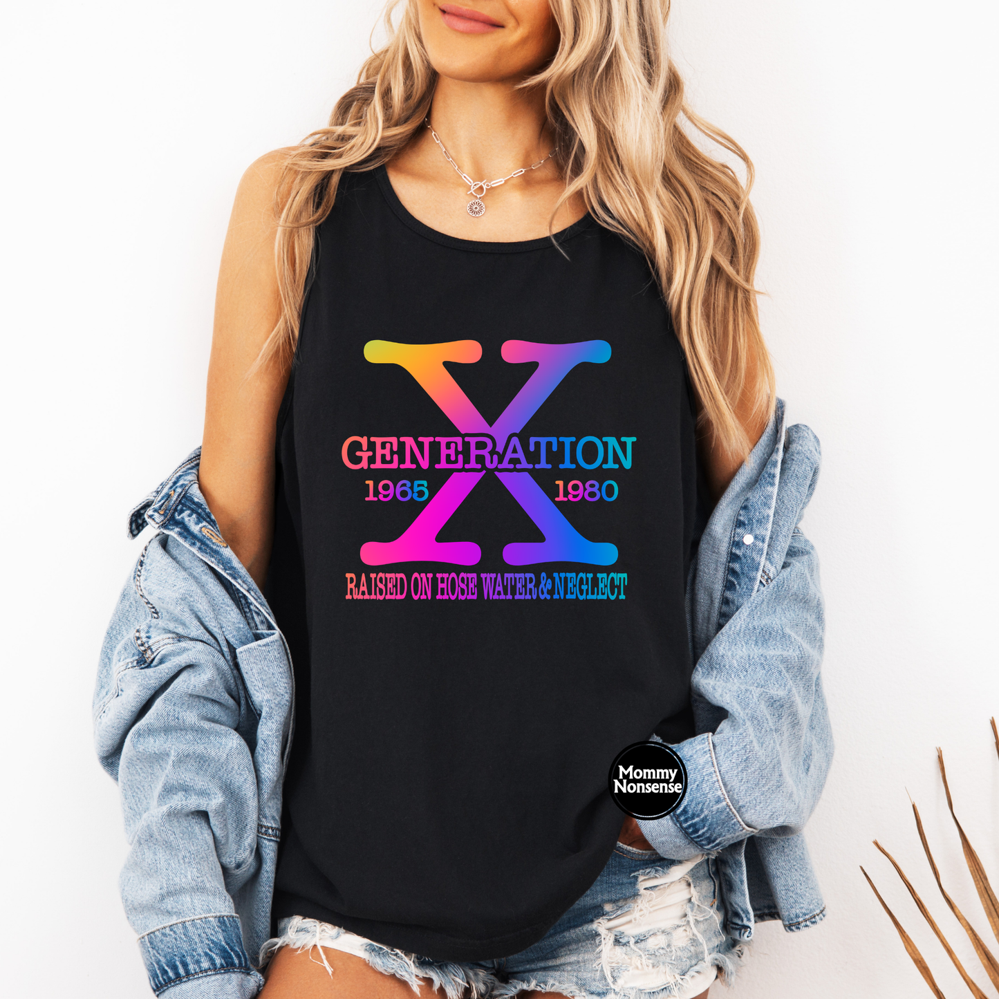 Gen X rainbow colors- DTF TRANSFER (L866) DTF Transfer