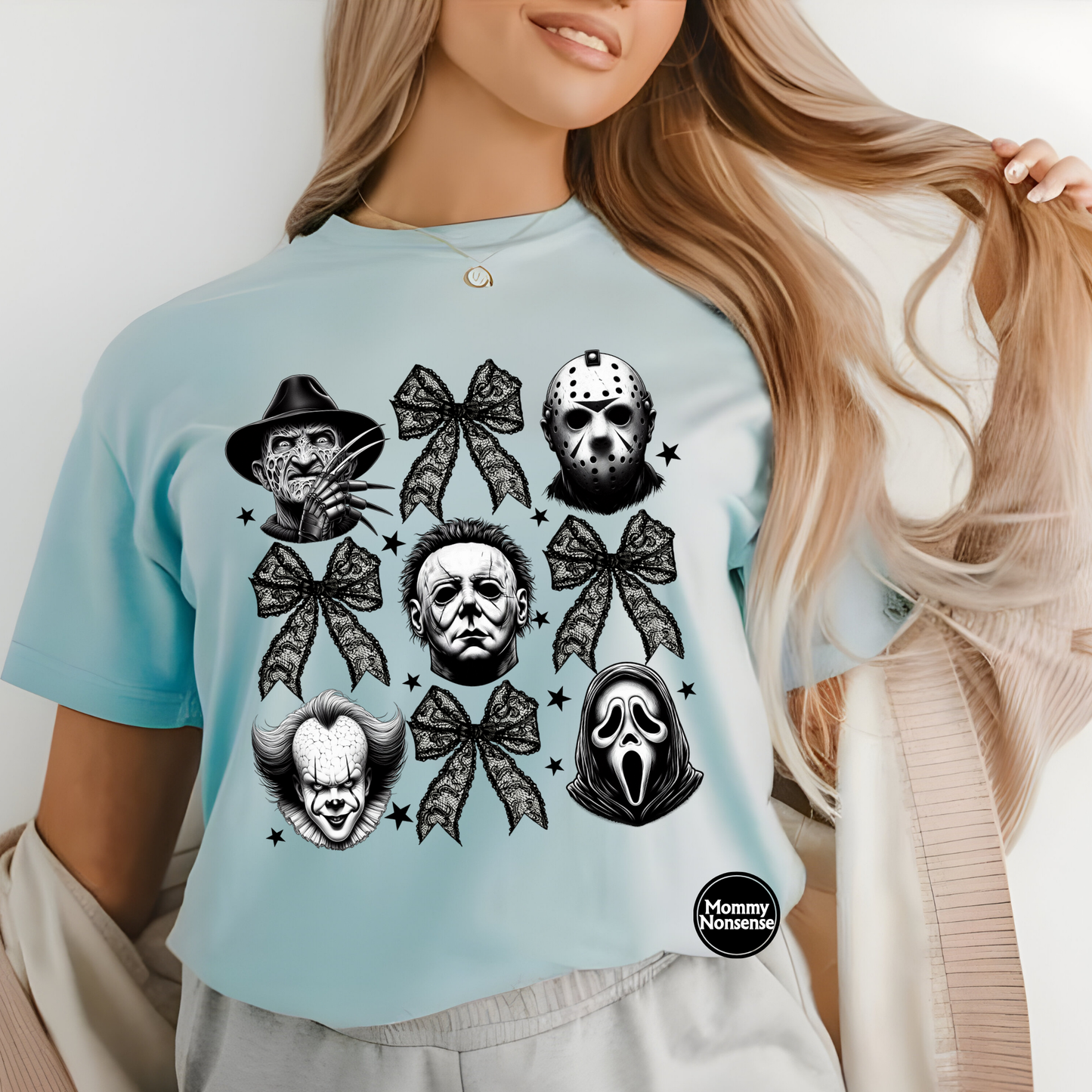 Horror Baddies n Bows GhostFace - DTF TRANSFER (A9)