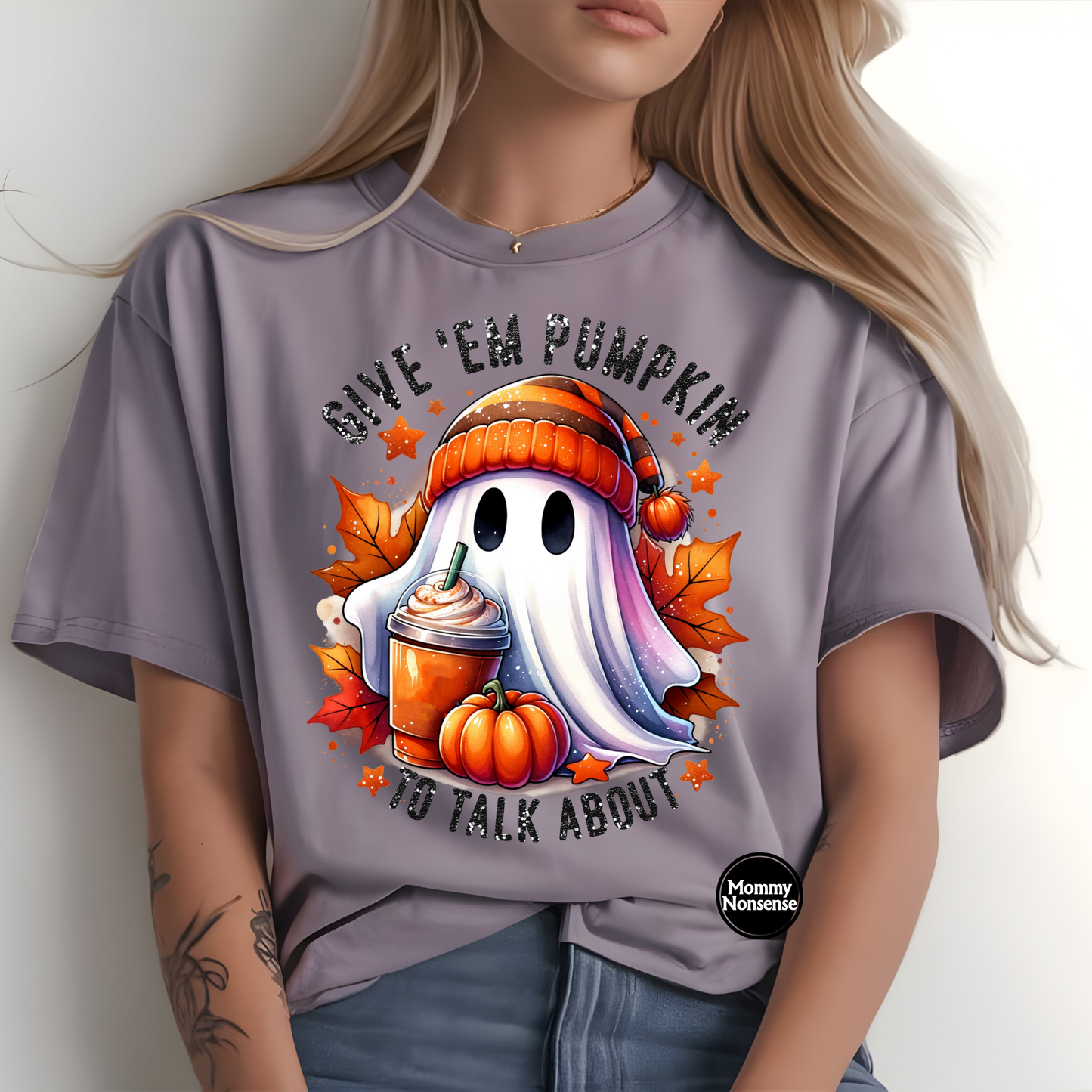 Give Em Pumpkin To Talk About -DTF TRANSFER (C14)