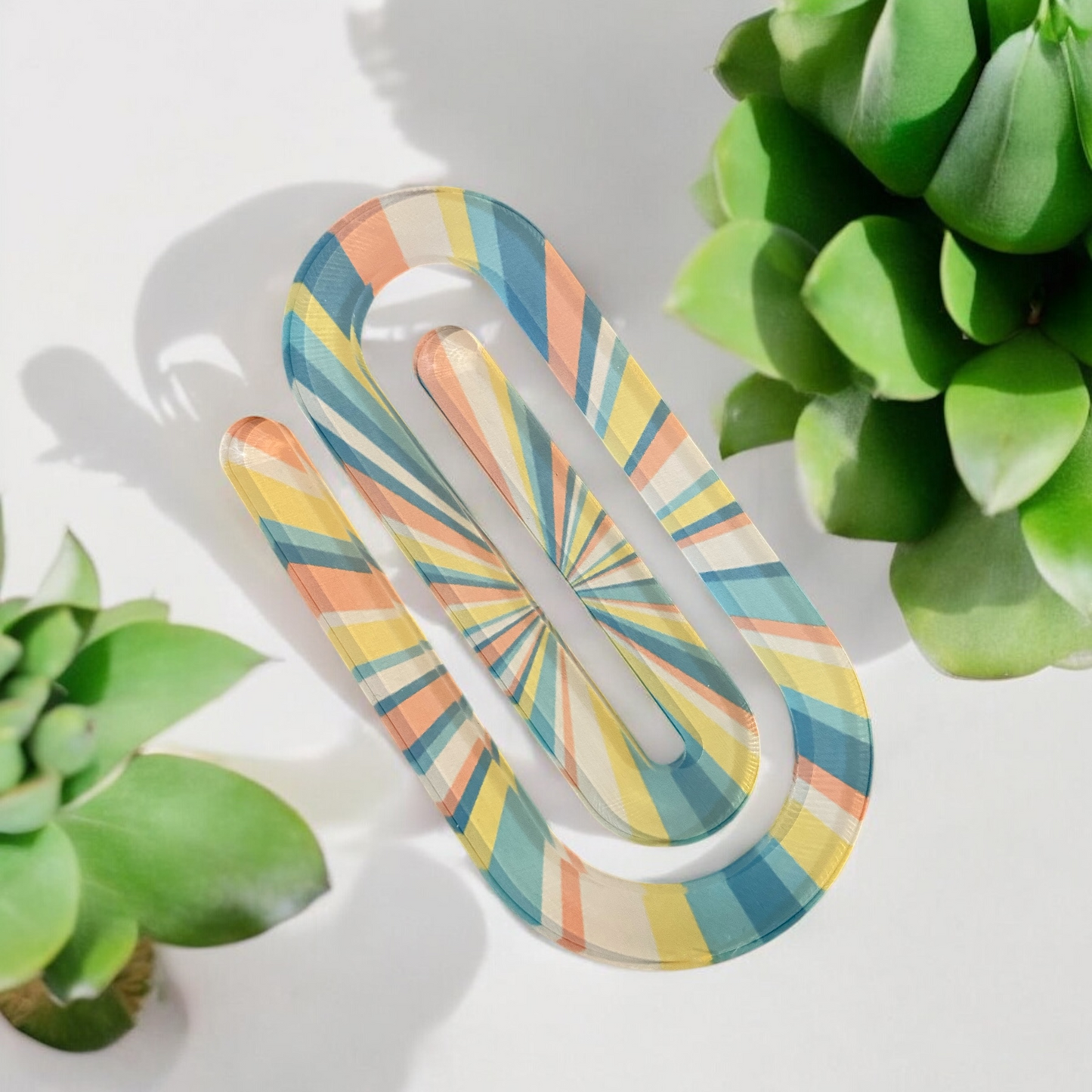 Disco Lights Jumbo Acrylic Paper Clip