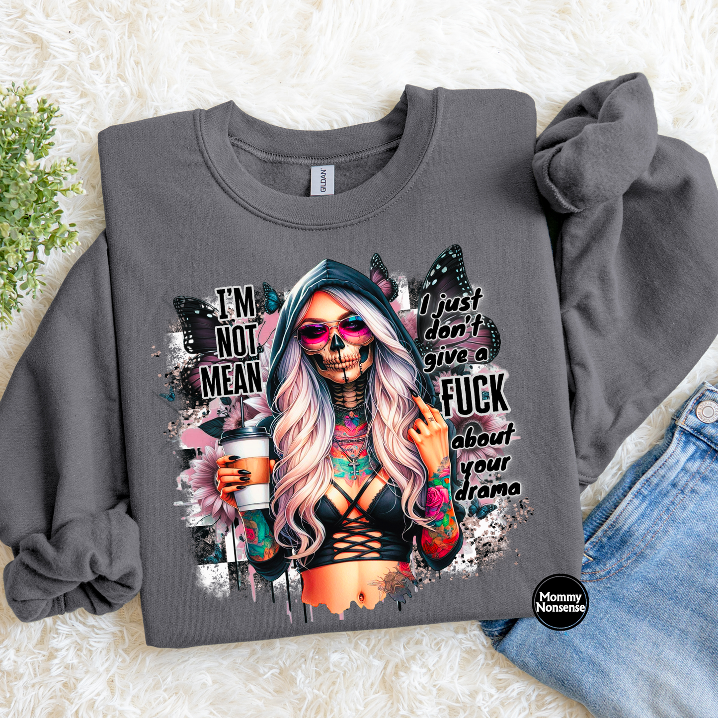 I'm Not Mean- DTF TRANSFER (L50) DTF Transfer