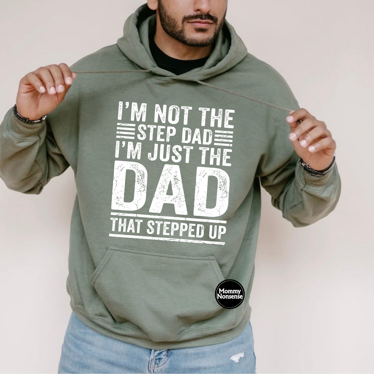 I'm Not The stepdad (wht)- DTF TRANSFER (L687) DTF Transfer