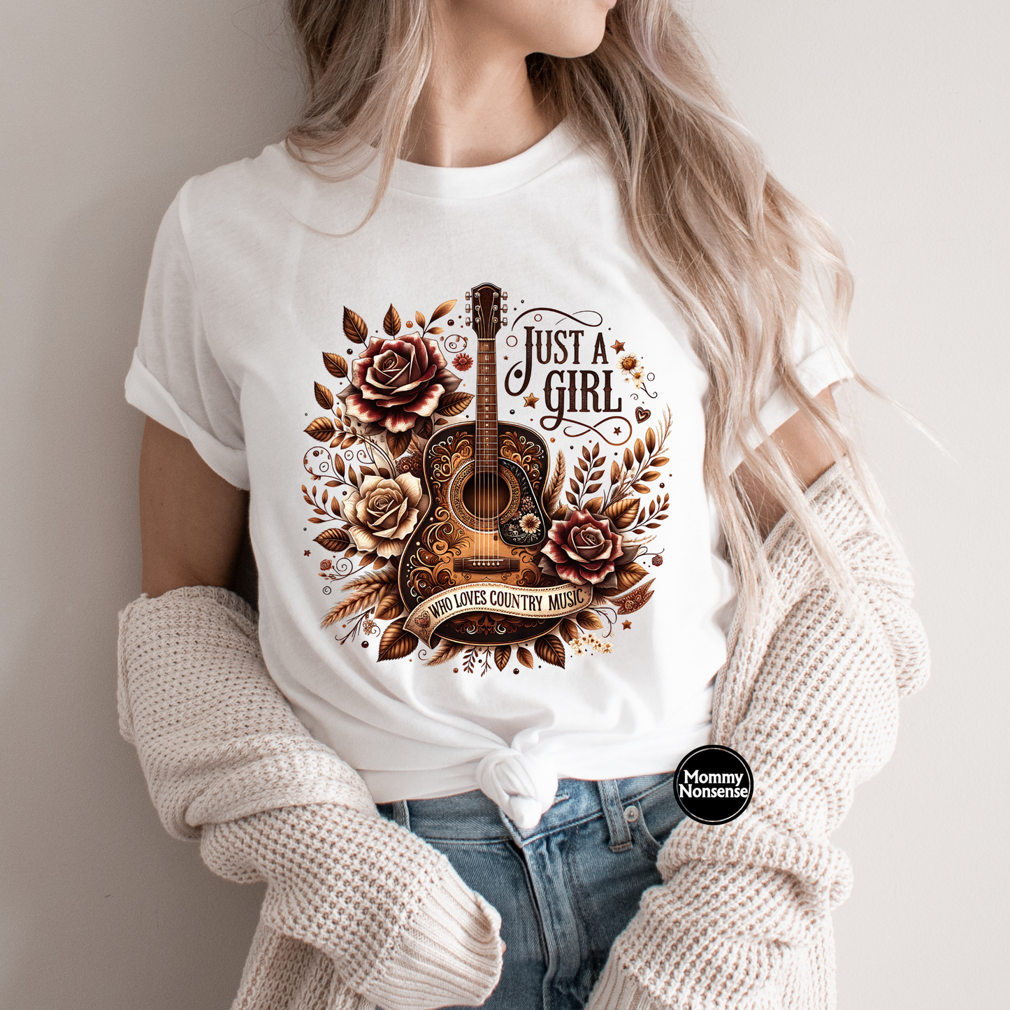 Just A Girl Who Loves Country- DTF TRANSFER (L381) DTF Transfer