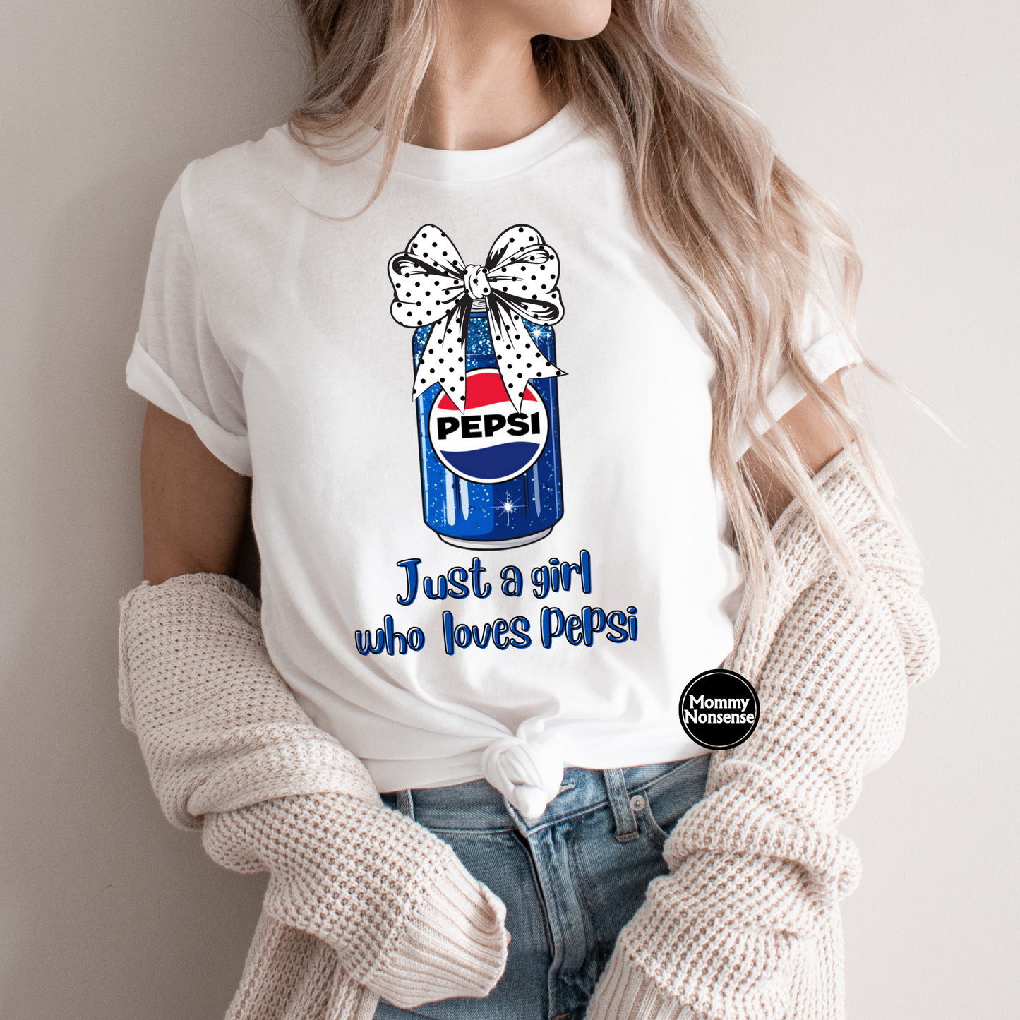 Just A Girl Who Loves Pepsi - DTF TRANSFER (L13) DTF Transfer