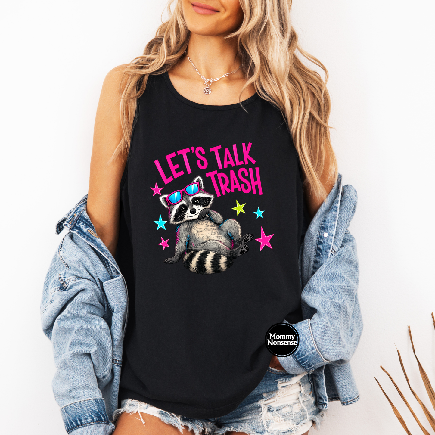 Lets Talk Trash raccoon- DTF TRANSFER (L776) DTF Transfer