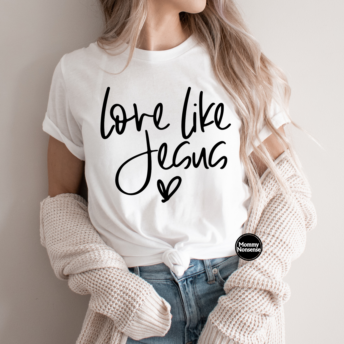 Love like Jesus blk - DTF TRANSFER (K64) DTF Transfer