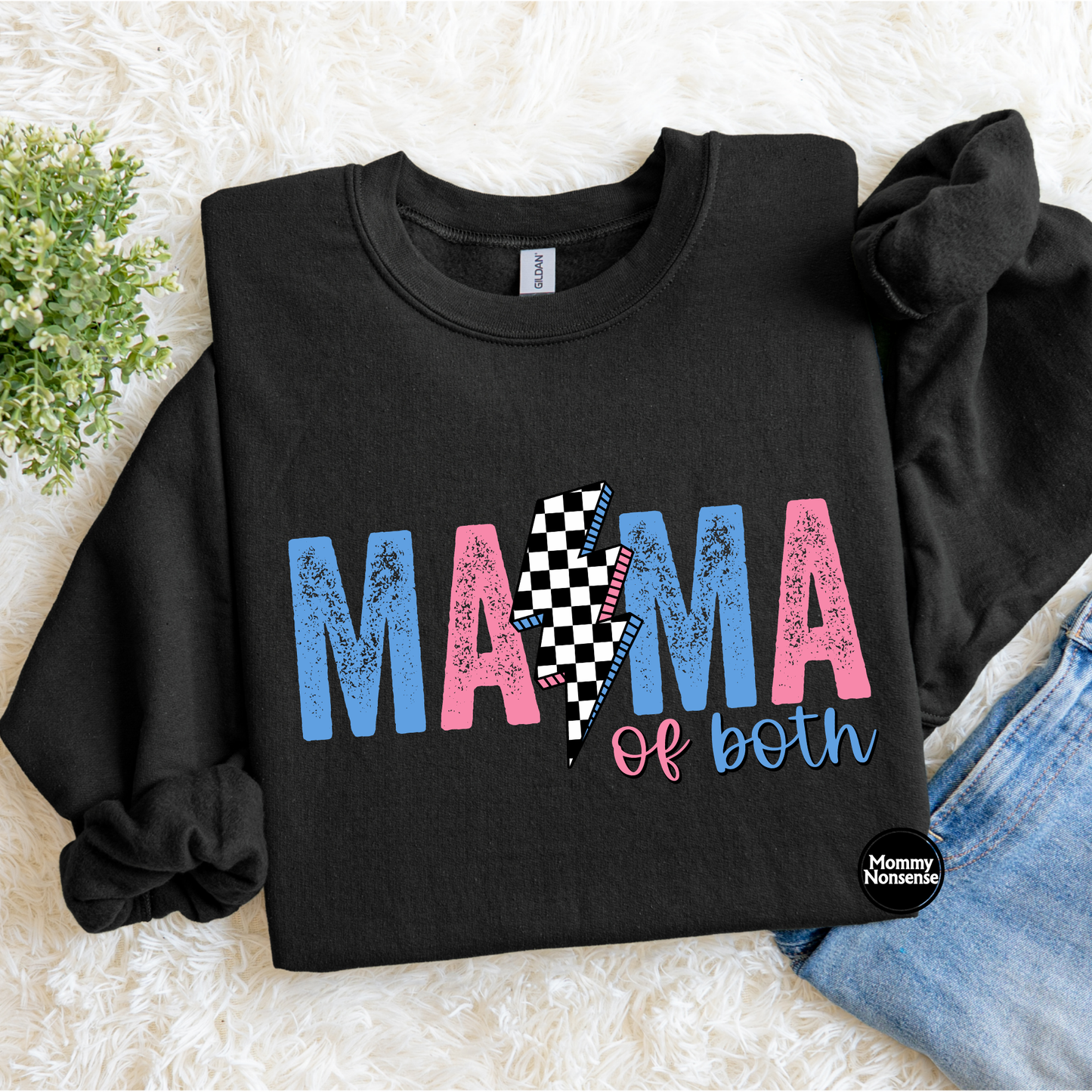 Mama Of both- DTF TRANSFER (L458) DTF Transfer