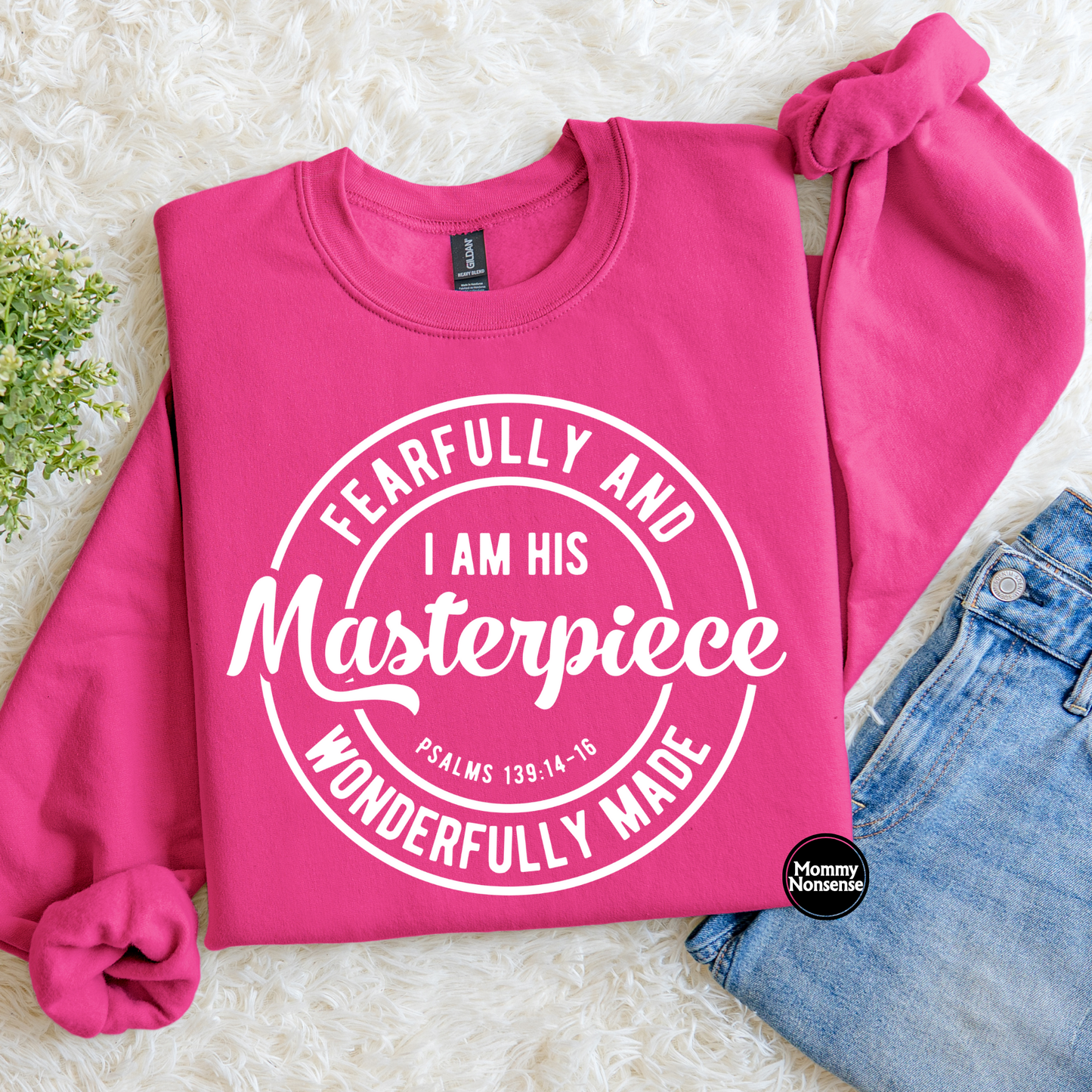 Fearfully Made (wht)- DTF TRANSFER (K100) DTF Transfer