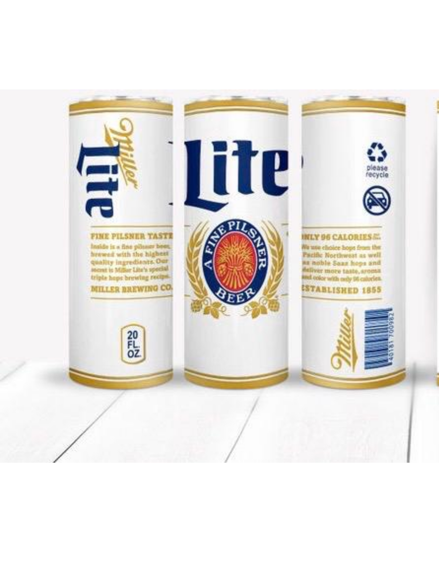 Miller Light Beer 20 oz Tumbler