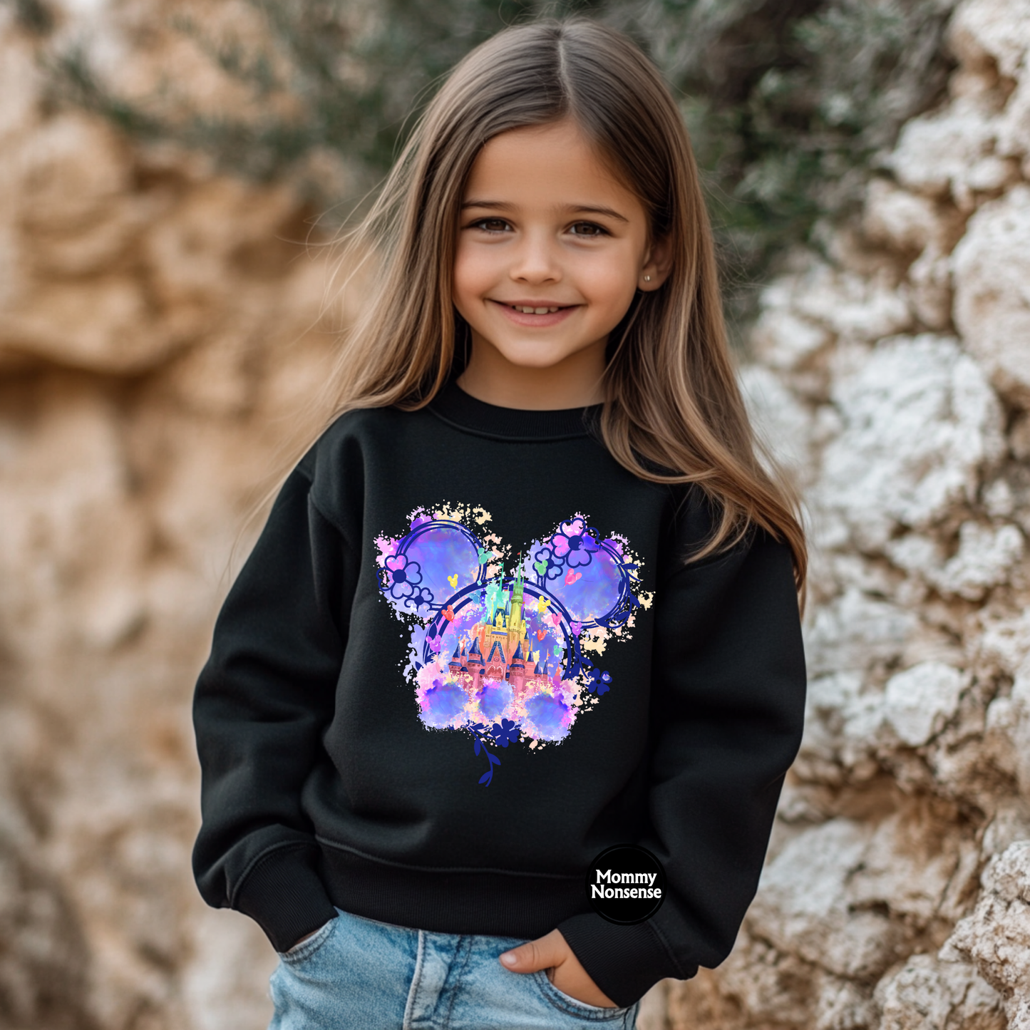 D Castle purple - DTF TRANSFER (Z64)