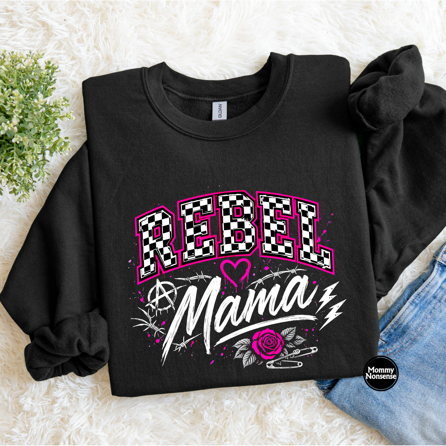 Rebel Mama- DTF TRANSFER (L691) DTF Transfer