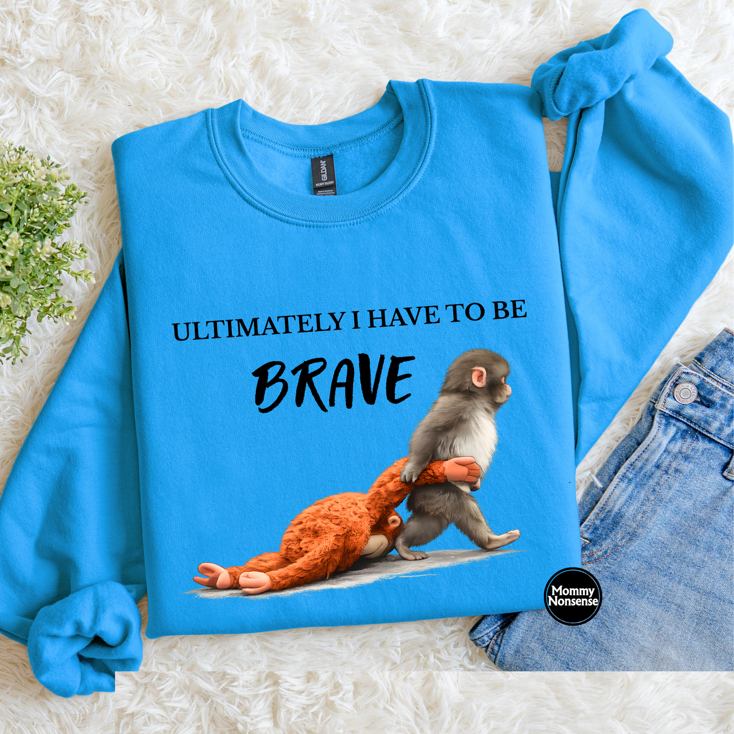 Brave punch (blk)- DTF TRANSFER (L496) DTF Transfer