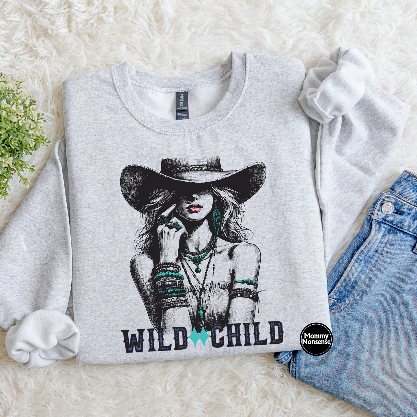 Wild Child Western Girl - DTF TRANSFER (L269) DTF Transfer