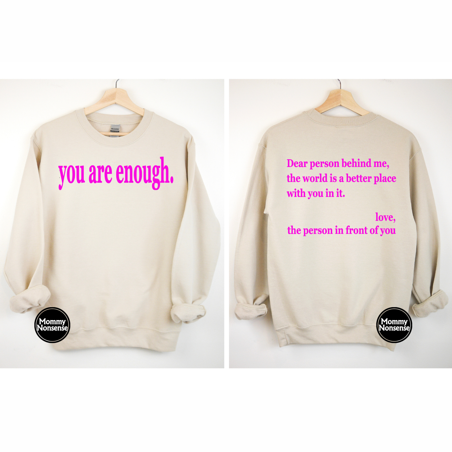 You Are enough (pinkish purple)- DTF TRANSFER (L460) DTF Transfer