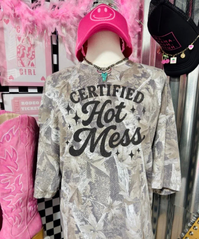 Certified Hot Mess- screen print transfer (N3) HOT PEEL