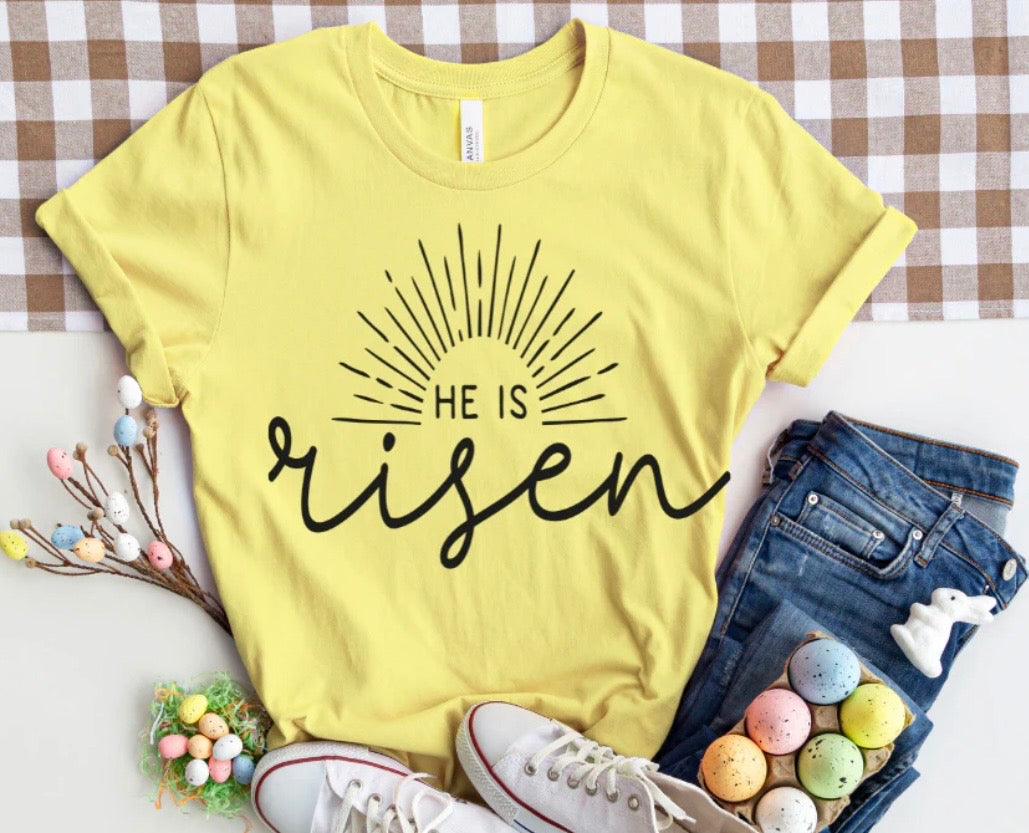 He Is Risen- screen print transfer (P4) HOT PEEL
