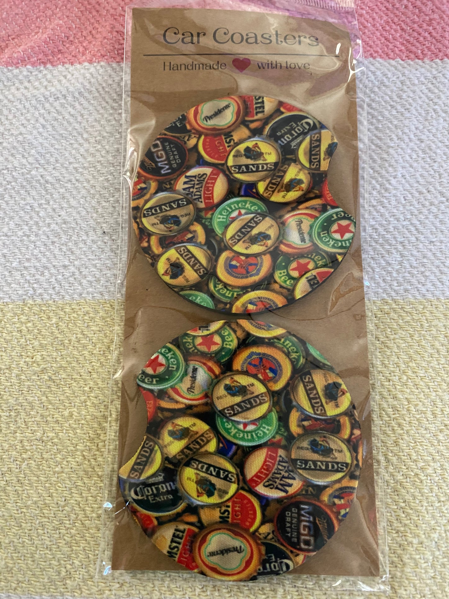 Bottlecaps- Neoprene Car Coasters