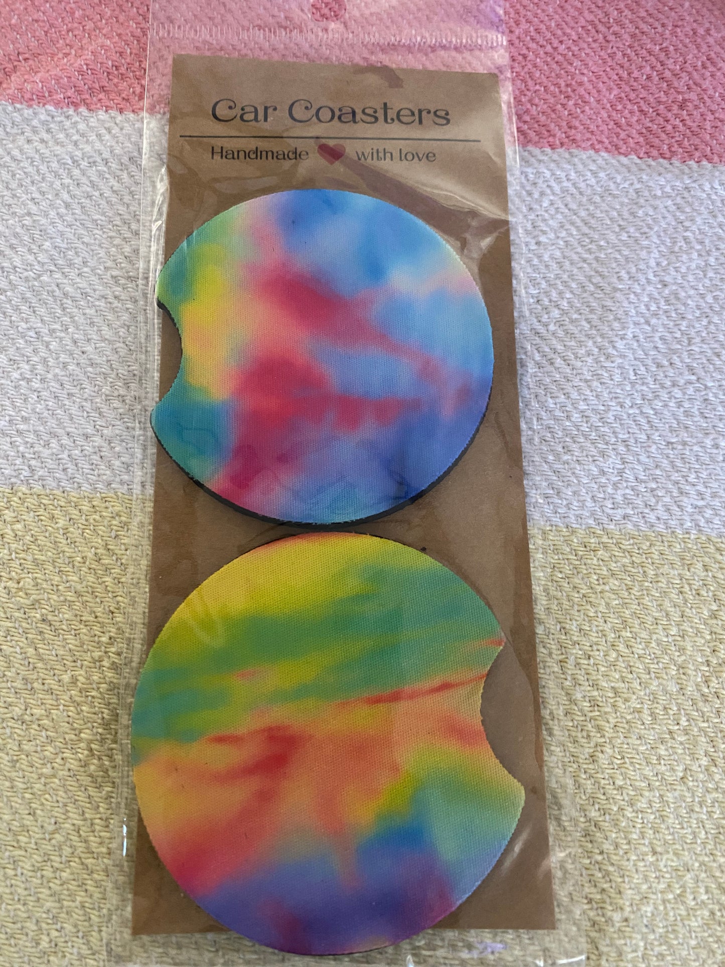 TyeDye - Neoprene Car Coasters