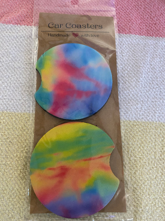 TyeDye - Neoprene Car Coasters