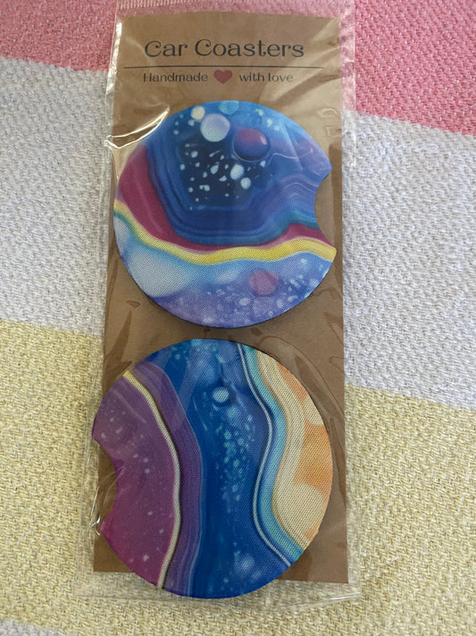 Marble - Neoprene Car Coasters