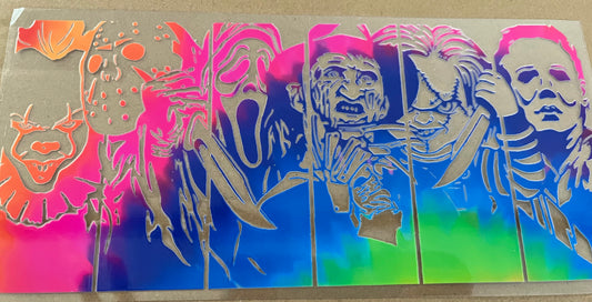 multi color horror baddies