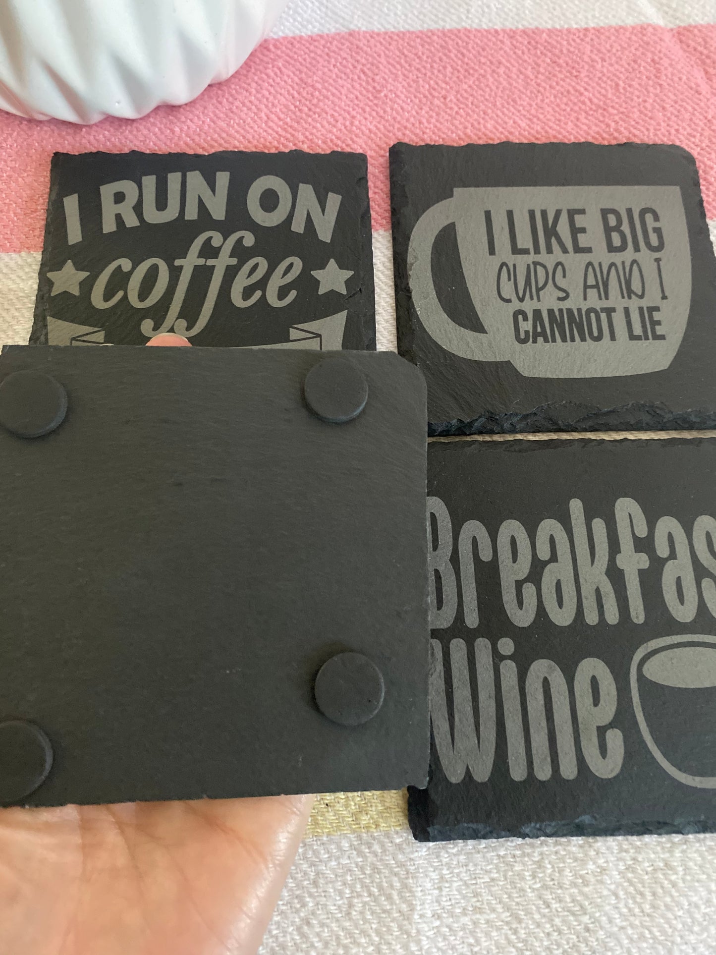 Coffee Sarcasm Bundle 2- Slate Rock Coasters Set of 4