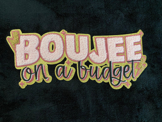 Boujee On A Budget Chenille Patches