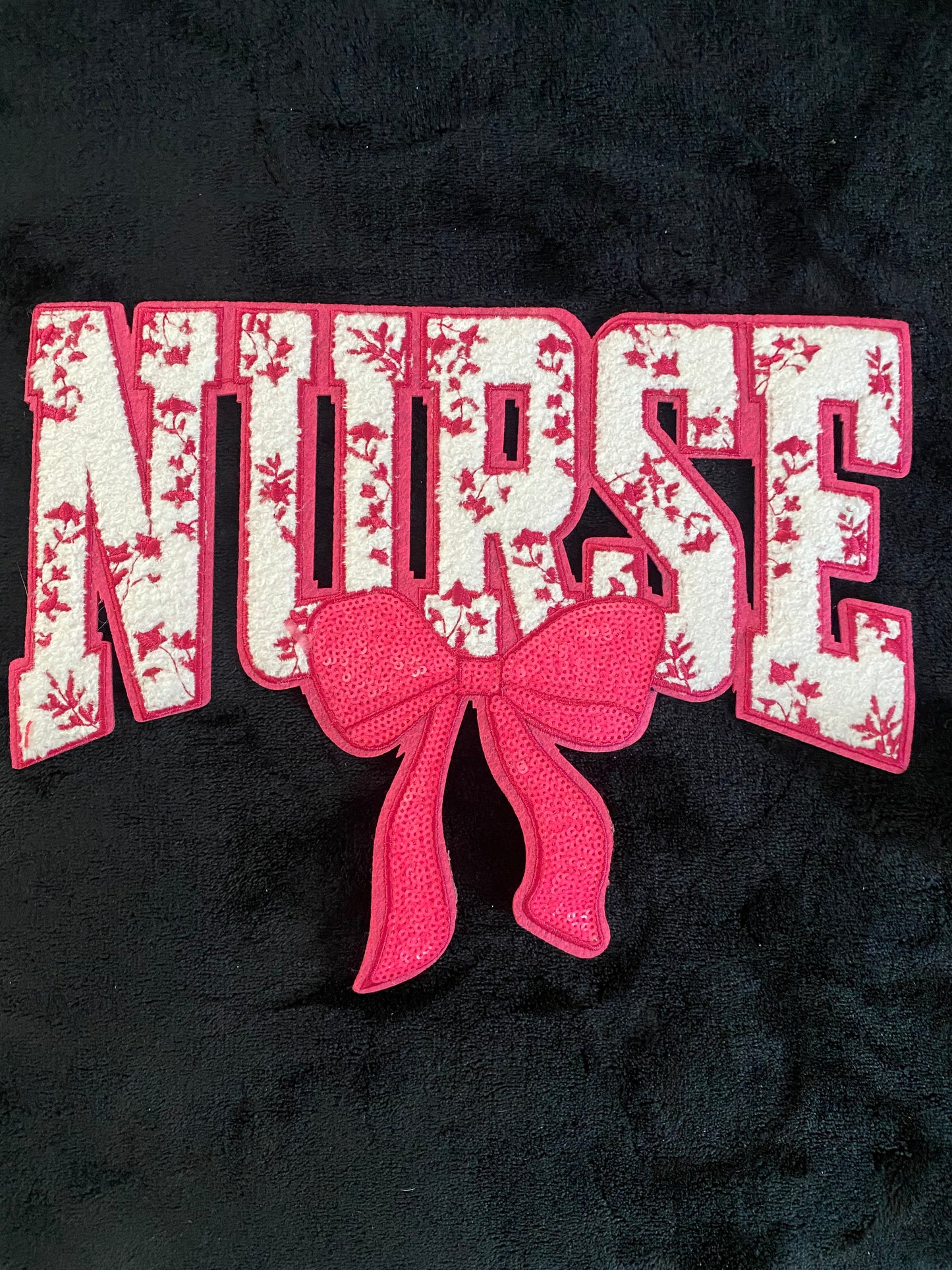 pink Nurse- Chenille Patches