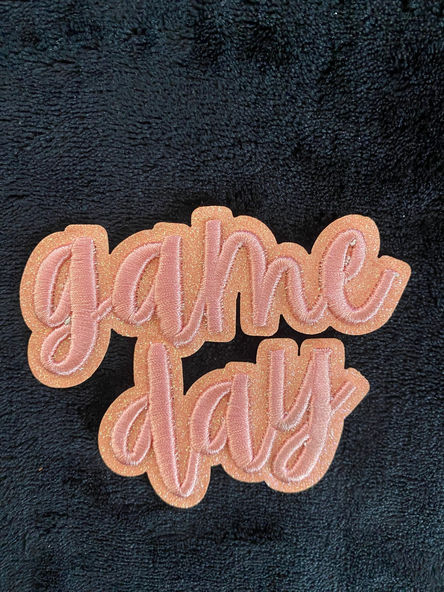 Pale Pink Game Day Hat Patch- Chenille Patches
